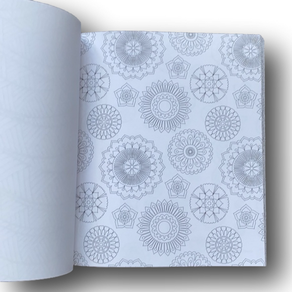 Stress Less Adult Coloring Book - Peaceful Patterns - Brand New - Picture 16 of 16